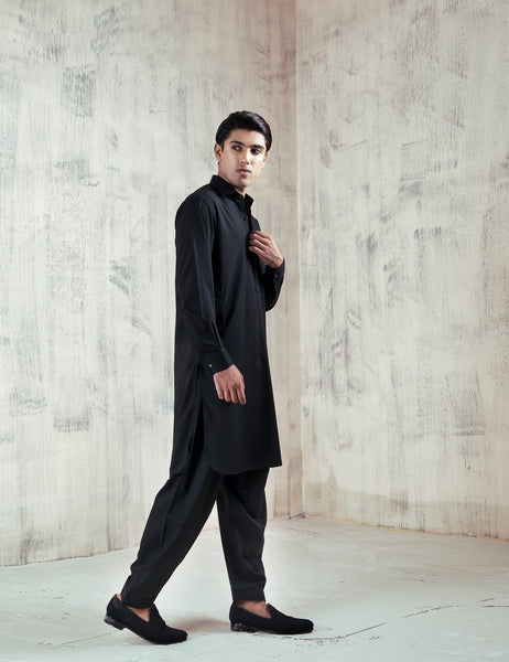 Ahmad Raza Silk Embroidered Men 3 Piece Suit - AR5092