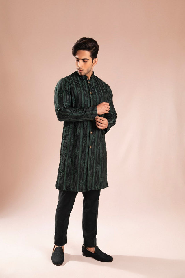 Ibtada E Ishq By Ahmad Raza Wash N Wear Embroidered Men Kurta Pajama - AR-5008